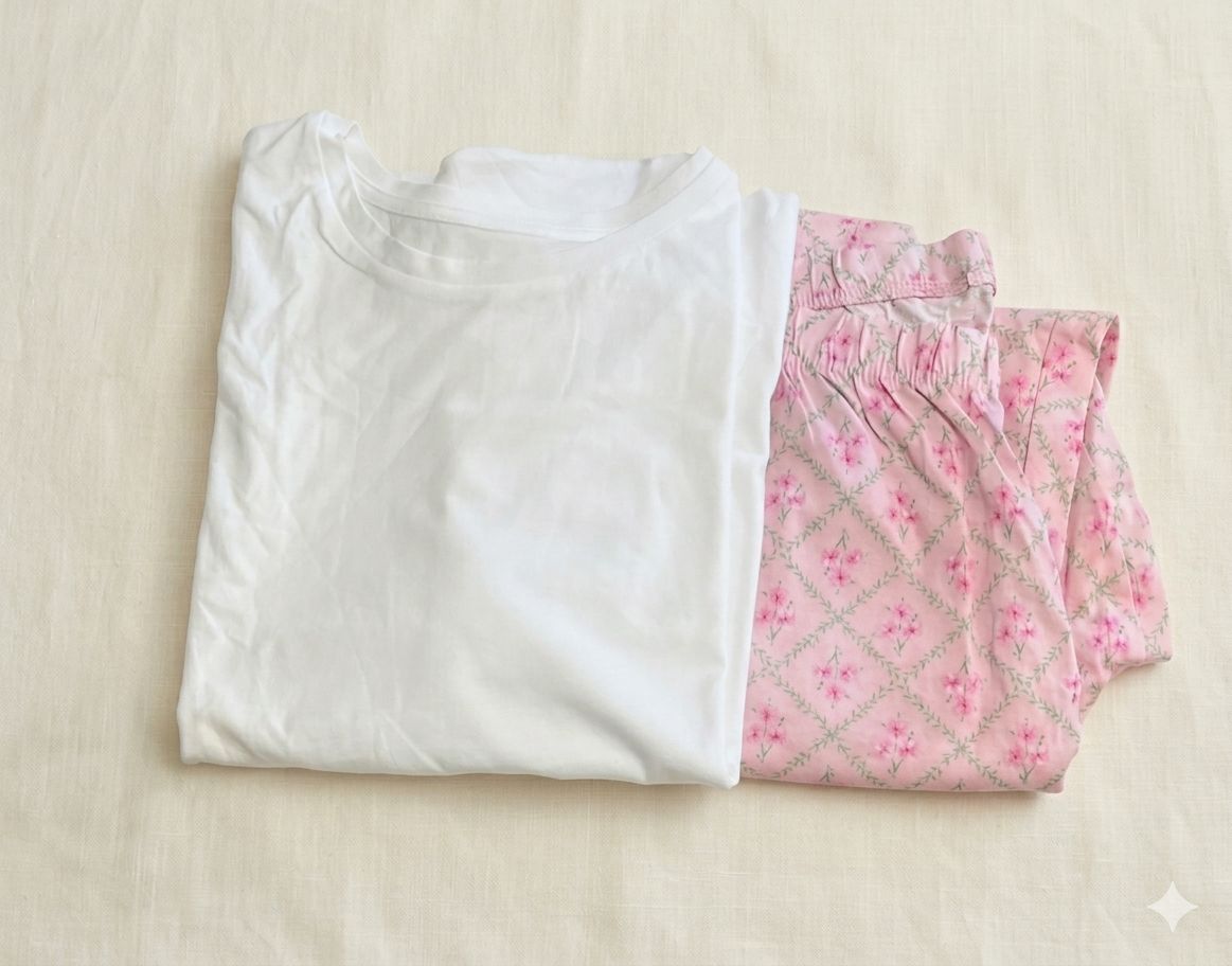 Floral Print Pajama Set
Stay cozy and stylish with this charming two-piece pajama set.