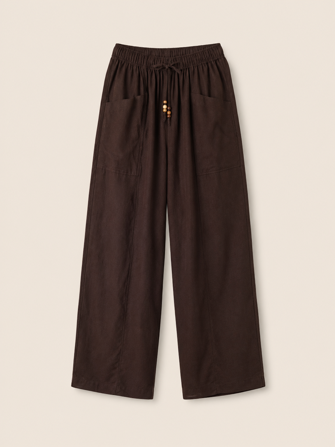 Wide-Leg Linen Blend Trousers
Effortlessly refined with a relaxed silhouette, these wide-leg trousers are crafted from a breathable viscose and linen blend for a soft feel and natural texture.