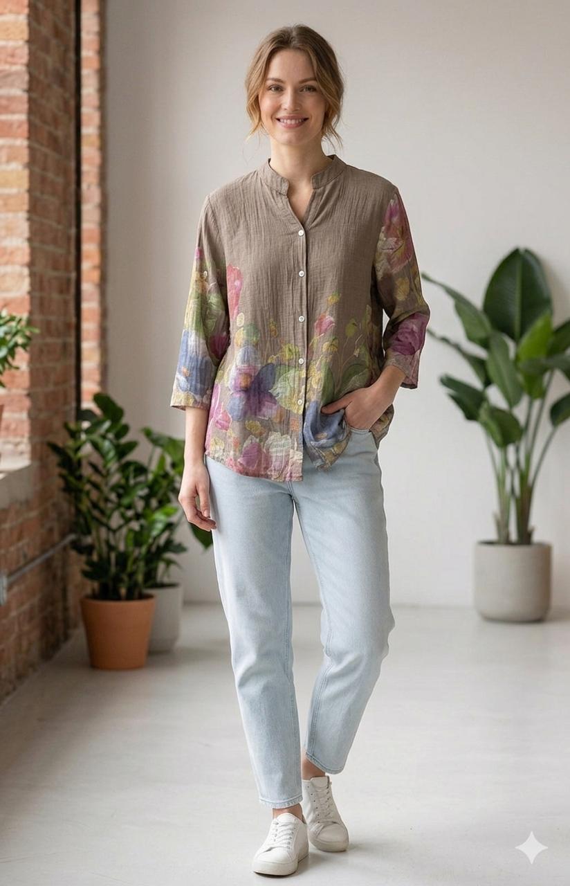 Premium Italian Linen Blouse