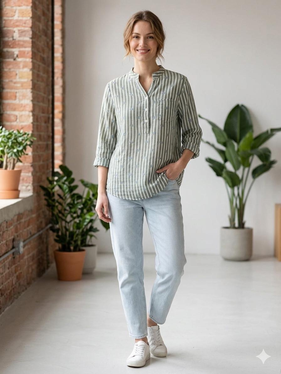 Premium Italian Linen Blouse