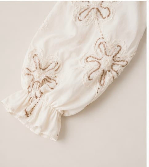 :
Embroidered Cotton Blouse
Relaxed-fit blouse crafted from lightweight cotton fabric.