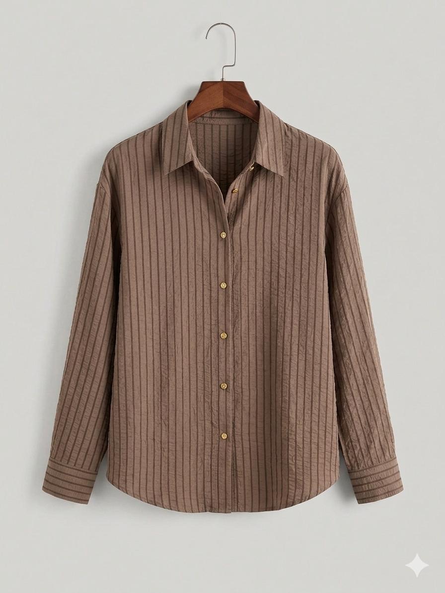 Chocolate Brown Blouse Imported from global brand .