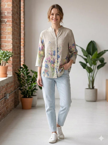 Premium Italian Linen Blouse