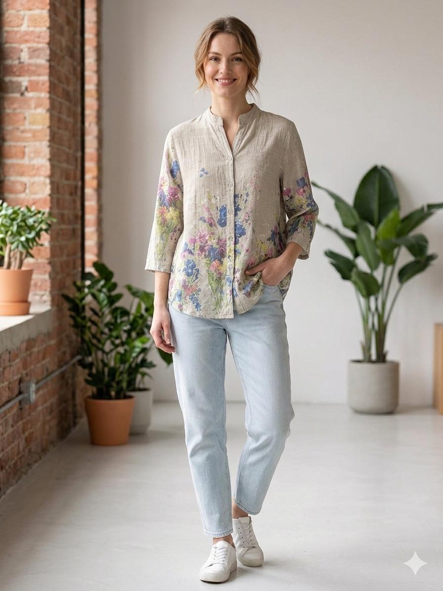 Premium Italian Linen Blouse