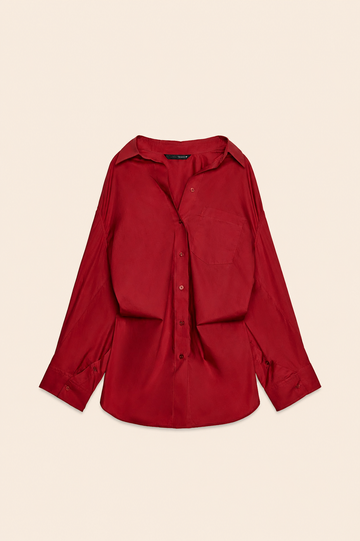 Oversized Cotton Poplin Shirt – Fuchsia
Effortlessly elegant,